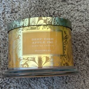 HomeWorx Deep Dish Apple Pie Scented Candle 4 Wick